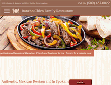 Tablet Screenshot of mexicanrestaurantspokane.com